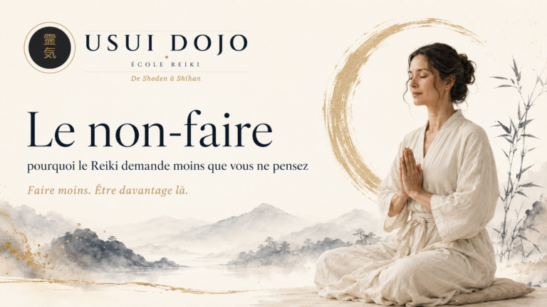Le non-faire : pourquoi le Reiki demande moins que vous ne pensez