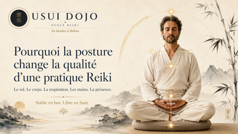 Pourquoi la posture change la qualité d&rsquo;une pratique Reiki